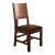 Granville Parota Solid Back Dining Chair #865 For Sale