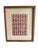 Celebrate the artistry of traditional West African weaving with this beautifully framed vintage handwoven textile,...