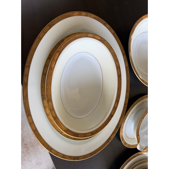 1950's Noritake Goldkin China Set - 91pcs For Sale - Image 9 of 12