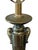 Vintage Substantial Antiqued Brass Table Lamp With Urn Base & Octagonal Foot – Excellent Condition For Sale - Image 6 of 9