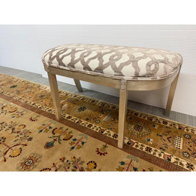 French French Demi-Lune Bench Seat For Sale - Image 3 of 12