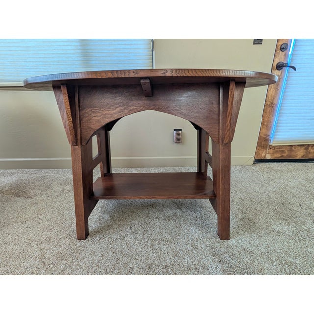Arts & Crafts Limbert Library Table From the Limbert Collection For Sale - Image 3 of 10