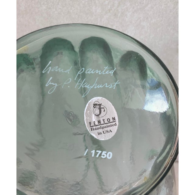 Fenton Art Glass Company Fenton Rubina Verde Vase For Sale - Image 4 of 6