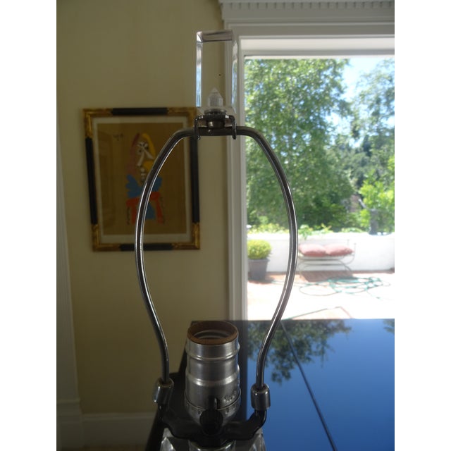 Late 20th Century Late 20th Century Modern Lucite Lamp For Sale - Image 5 of 6
