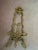 Mid-Century Modern Vintage Brass Ornate Baroque Scrollwork Display Easel Stand & Matching Letter Holder For Sale - Image 3 of 5
