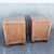 Boho Chic Wicker Glass Top Nightstands - A Pair For Sale - Image 4 of 9