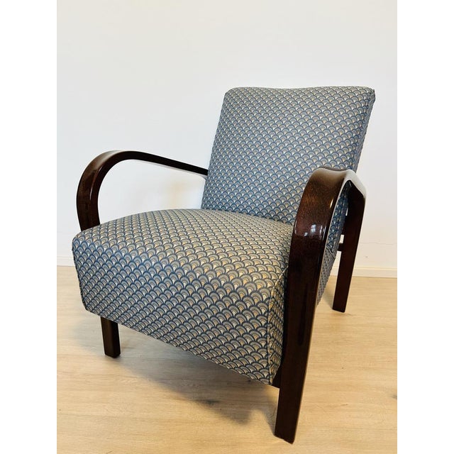 Art Nouveau Model HF-11 Armchair by Halabala for Interier Praha, 1956 For Sale - Image 14 of 14