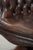 Chesterfield Desk Chair in Brown Cowhide Leather For Sale - Image 12 of 17