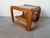 1970s Mid-Century Modern Lou Hodges Oak & Smoked Glass Top Side Table For Sale - Image 10 of 12