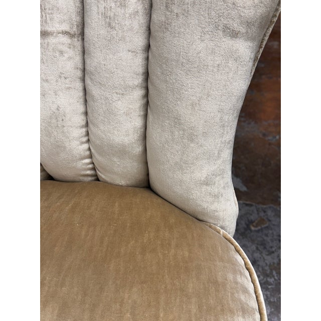 Art Deco Shell Back Side Chair, Vintage For Sale - Image 10 of 11