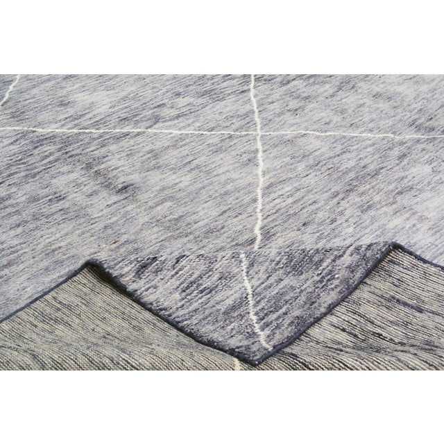 2020s Modern Moroccan Hand Knotted Wool Rug, 5'8"x8'2" For Sale - Image 5 of 6