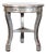 Vintage Silver Antiqued Side Table For Sale