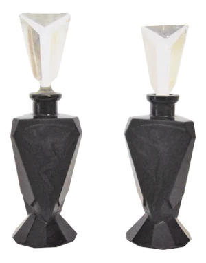 Art Deco Perfume Bottle/Pair