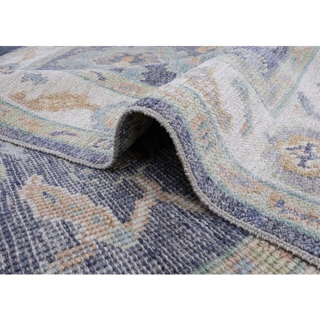 Violet Turkish Oushak Rug 2'9" x 5'9" For Sale - Image 8 of 8