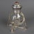 Art Nouveau inkwell, Denmark, circa 1920. Inkwell, circa 1920, glass and silver-plated metal, Art Nouveau period, Denmark....