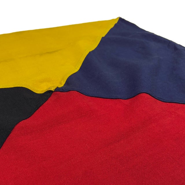 Late 20th Century Small Vintage Distressed Nautical Signal Flag For Sale - Image 5 of 5