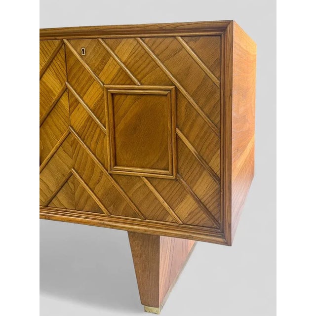Brown Mid-Century Modern Italian Sideboard by Pier Luigi Colli, 1950s For Sale - Image 8 of 18