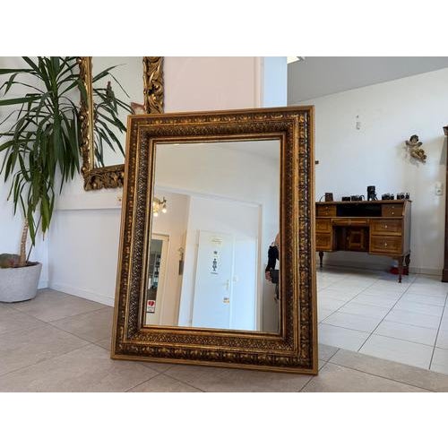 Antique Biedermeier Gilded Knights Mirror with Dream Frame For Sale - Image 13 of 13
