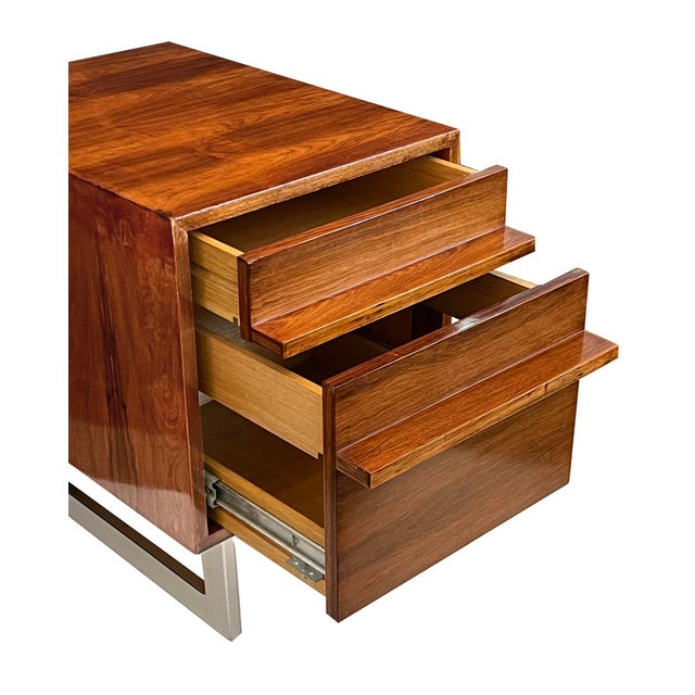 designed in 1959 by Bodil Kjær to accompany her iconic ‘James Bond’ desk in a well-figured and deeply patinated rosewood;...