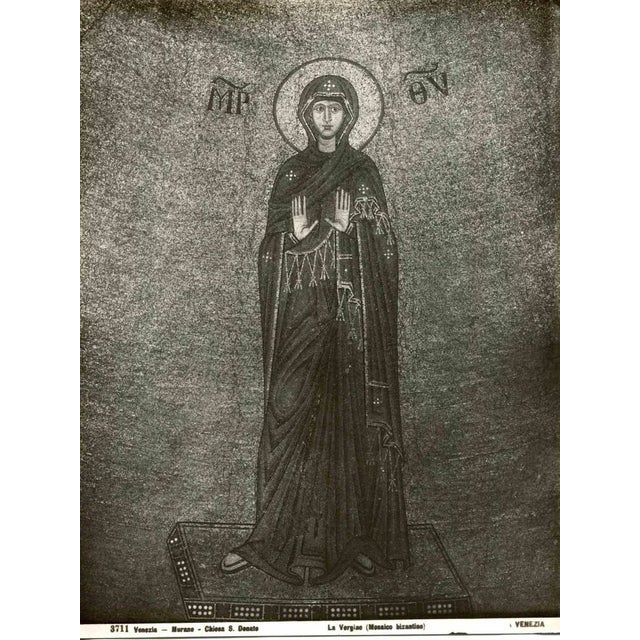 The Virgin, Murano - Vintage Photo Detail is an original photograph taken in the Church of St. Donato in Murano, Venice,...