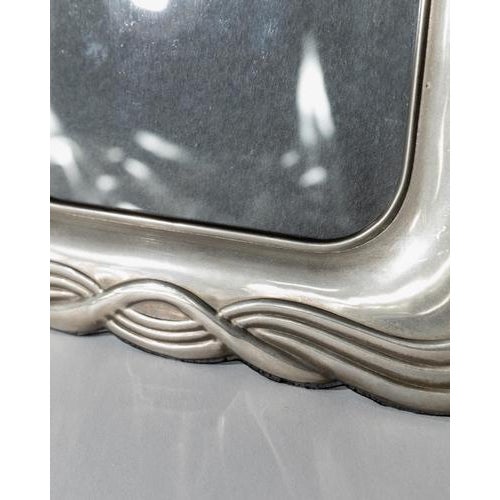 Vintage Art Deco Silver Plated Picture Frame, 1970s For Sale - Image 5 of 11