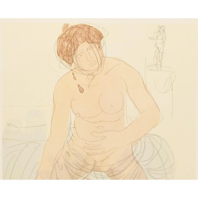 Auguste Rodin 1959 After Auguste Rodin "Nude Woman", Vintage Hungarian Full-Color Print For Sale - Image 4 of 8