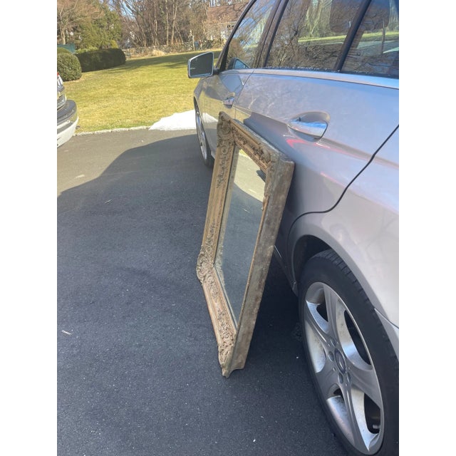 Late 20th Century Late 20th Century Mirror in Vintage Gold Guilded Leaf For Sale - Image 5 of 6