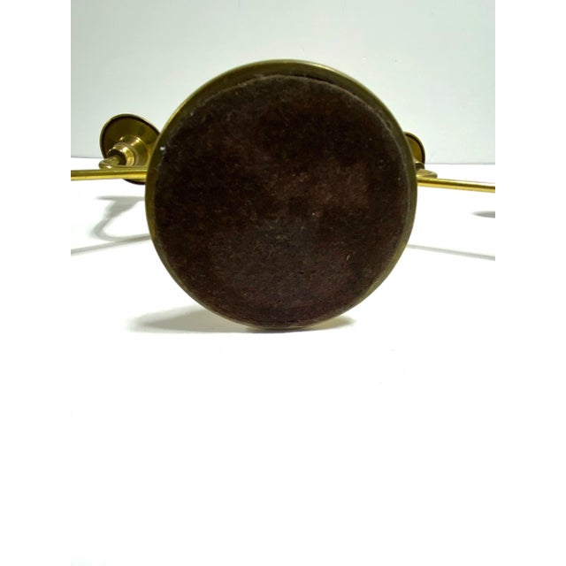 1980s Vintage Brass Candelabra – Hollywood Regency Brass Centerpiece For Sale - Image 5 of 6