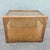 Mid 20th Century Vintage Boho Chic Cane and Oak Glass Top Side Table For Sale - Image 5 of 7