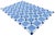 Textile Handmade Cotton Vegetable Dyed Rug, Sky Blue and White Tile Geometric Dhurrie-6'x9' For Sale - Image 7 of 18