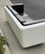Wood Space Age White Sofa With Aubergine Leather, Circa 1970 For Sale - Image 7 of 12