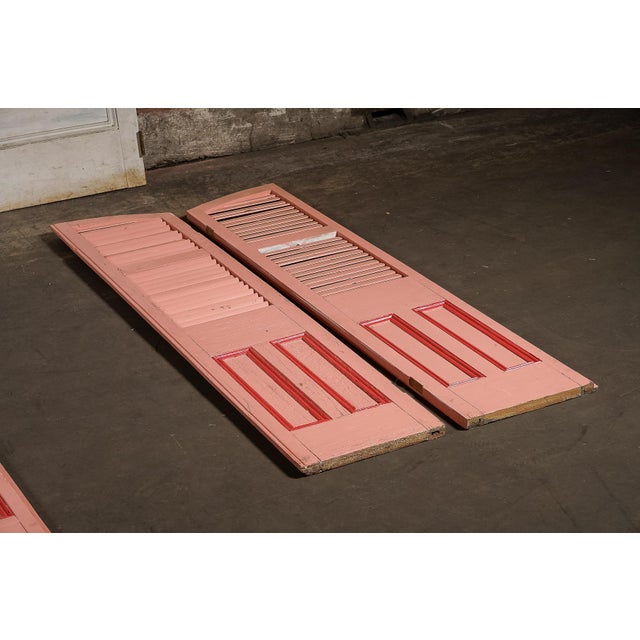 Antique Salvaged New Orleans Architectural Door & Window Panel Set For Sale - Image 14 of 14
