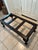 Late 20th Century Blackened Walnut Coffee Table With Clear Glass Panels, Carved Shell Motifs & Cabriole Legs For Sale - Image 5 of 12