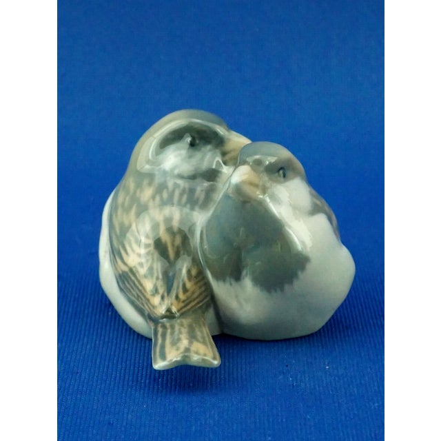 20th Century Porcelain Sparrows Statuette from Royal Copenhagen, Denmark, 1890s-1910s For Sale - Image 6 of 18