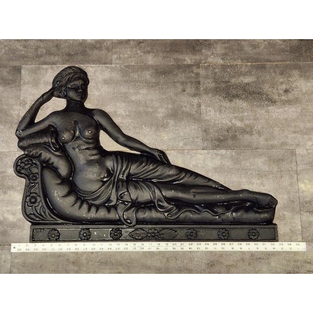 1960s Vintage Mid-Century Cast Iron Wall Sculpture - Venus Victorious "Victrix" For Sale - Image 5 of 8