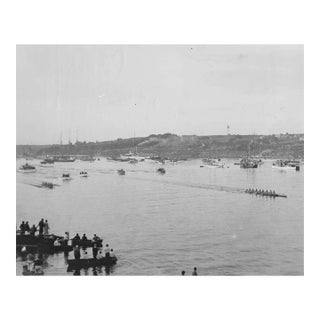 1932 Harvard and Yale Crew Race Black and White Photograph For Sale