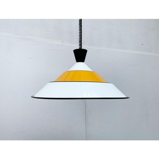 Metal Mid-Century Space Age Italian Pendant Lamp, 1960s For Sale - Image 7 of 18