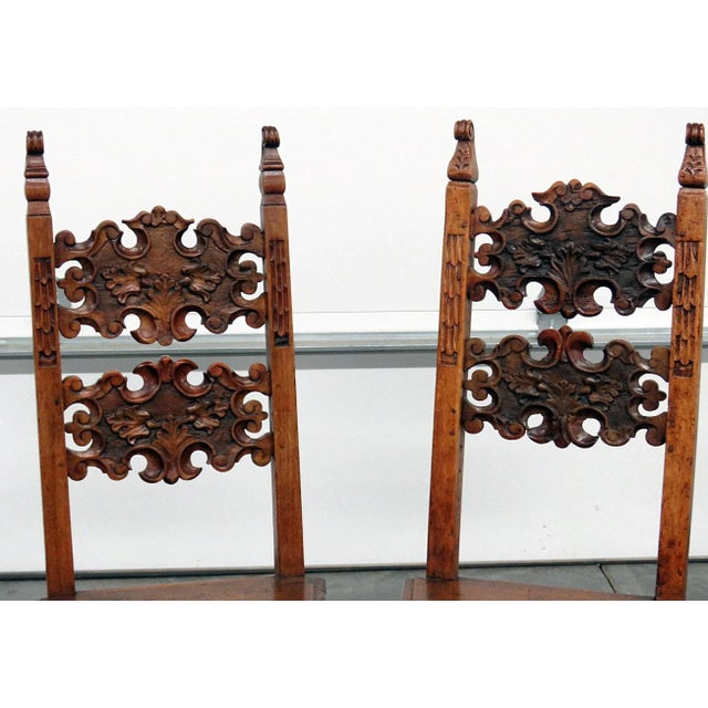 Traditional Early 20th Century Continental Side Chairs- A Pair For Sale - Image 3 of 9