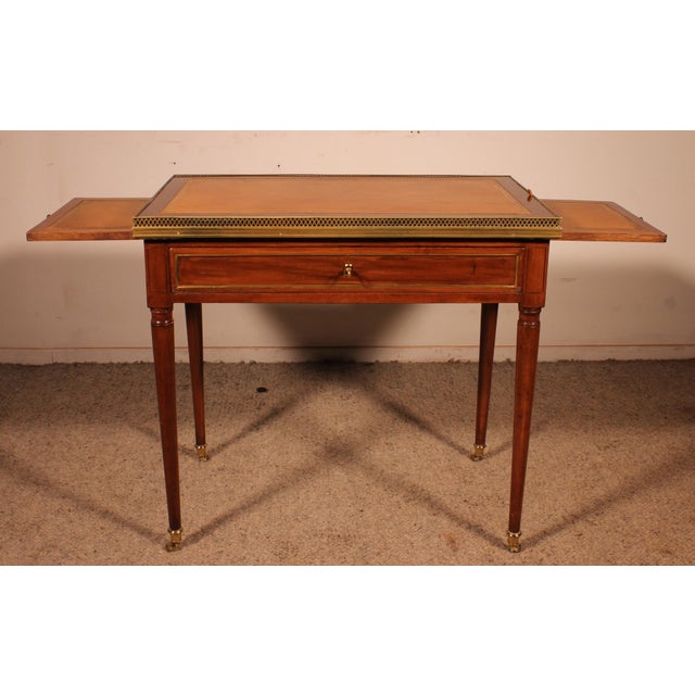Louis XVI Cabaret Table in Cuban Mahogany For Sale - Image 16 of 16