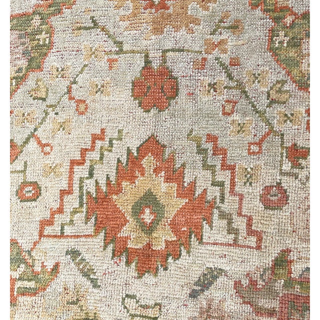 Textile Antique Turkish Oushak Carpet For Sale - Image 7 of 12
