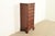 Henkel Harris Henkel Harris Chippendale Carved Solid Mahogany Lingerie Chest or Highboy Dresser For Sale - Image 4 of 14