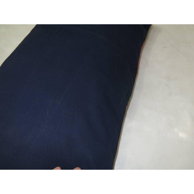 Zabihi Collection Antique Floor Rug Pillow For Sale - Image 4 of 6