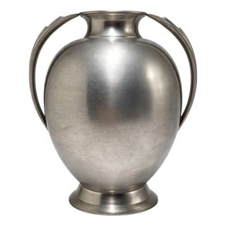 Swedish Art Deco Pewter Vase attributed to GAB Guldsmedsaktiebolaget, 1936 For Sale
