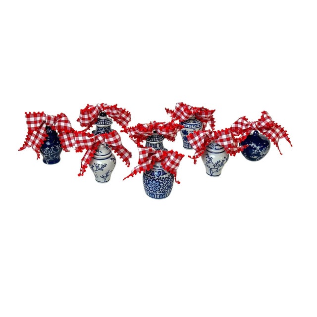 Chinoiserie Contemporary Chinoiserie Ginger Jar Placecard Holders - Set of 8 For Sale - Image 3 of 4