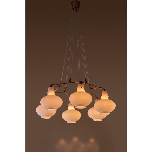 Vintage Chandelier by Hans Bergström for Ateljé Lyktan, 1950s For Sale - Image 3 of 7