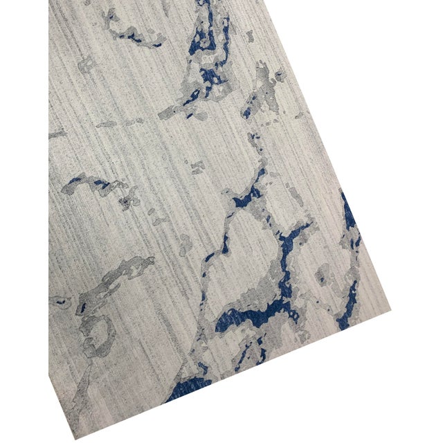 Contemporary Contemporary Abstract Viscose Rug 7ft 9in X 9ft 9in For Sale - Image 3 of 4