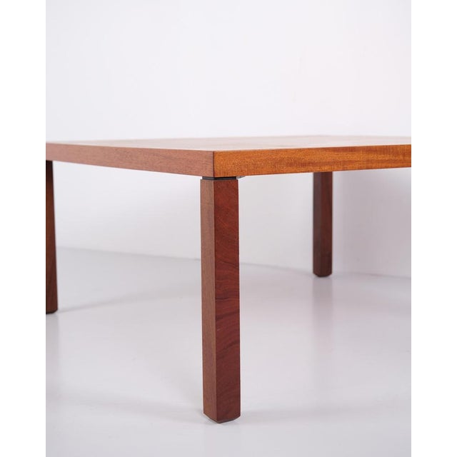 Large Square Coffee Table in Light Mahogany by Erik Jørgensen Møbelfabrik, 1960s For Sale - Image 8 of 10