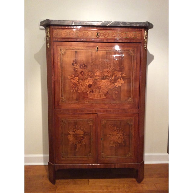 Auburn Late 18th Century Antique Louis XVI Secretary Desk For Sale - Image 8 of 8