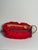 Vintage Holiday Red Taffeta Vine Bottle Boat Wicker For Sale - Image 4 of 5