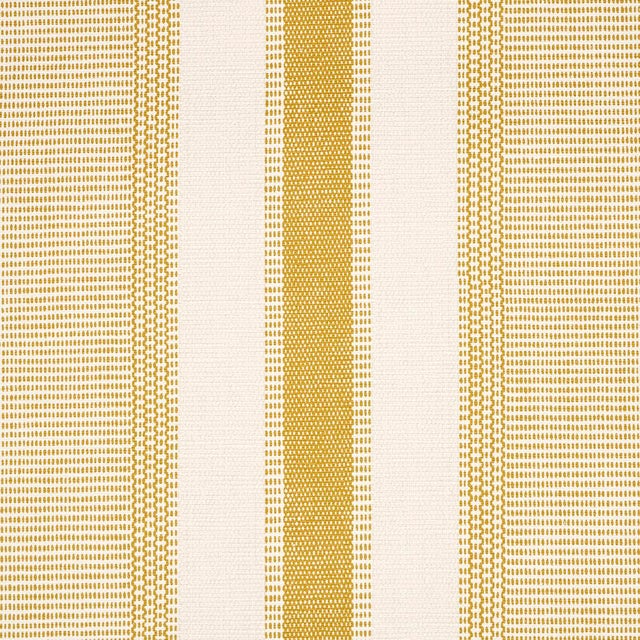 Contemporary SAMPLE - Schumacher X A Rum Fellow Ipala Stripe Wallpaper In Ochre For Sale - Image 3 of 4